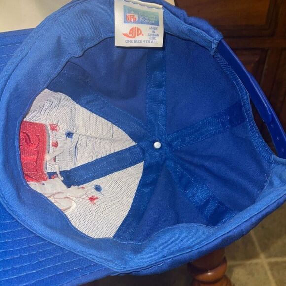 VTG 80’s NFL Signature Snap Back NEW YORK GIANTS Football Split Spellout Hat - Picture 10 of 10
